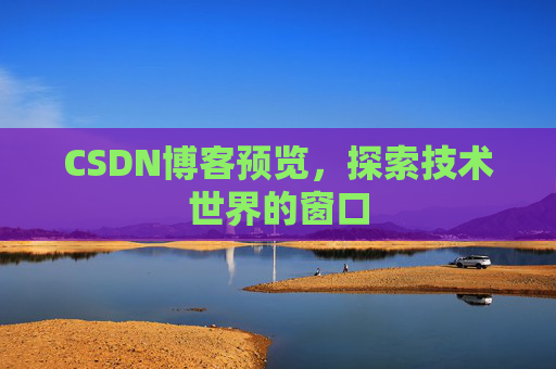 CSDN博客预览,探索技术世界的窗口